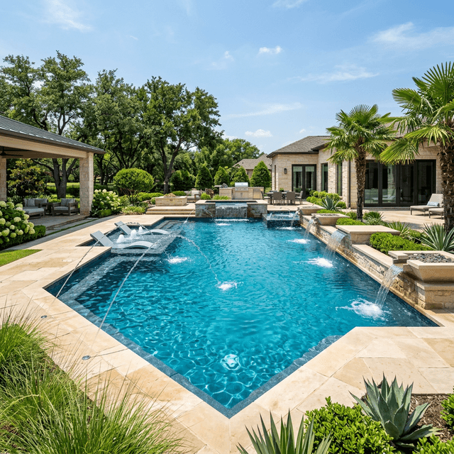 Pool Water Features & Fountains: Enhance Your DFW Backyard Oasis