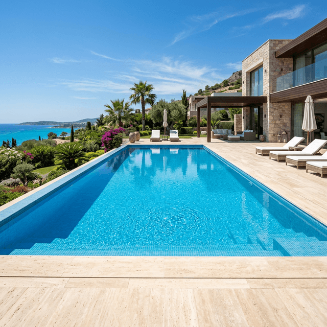 Crystal clear pool after green to clean professional service