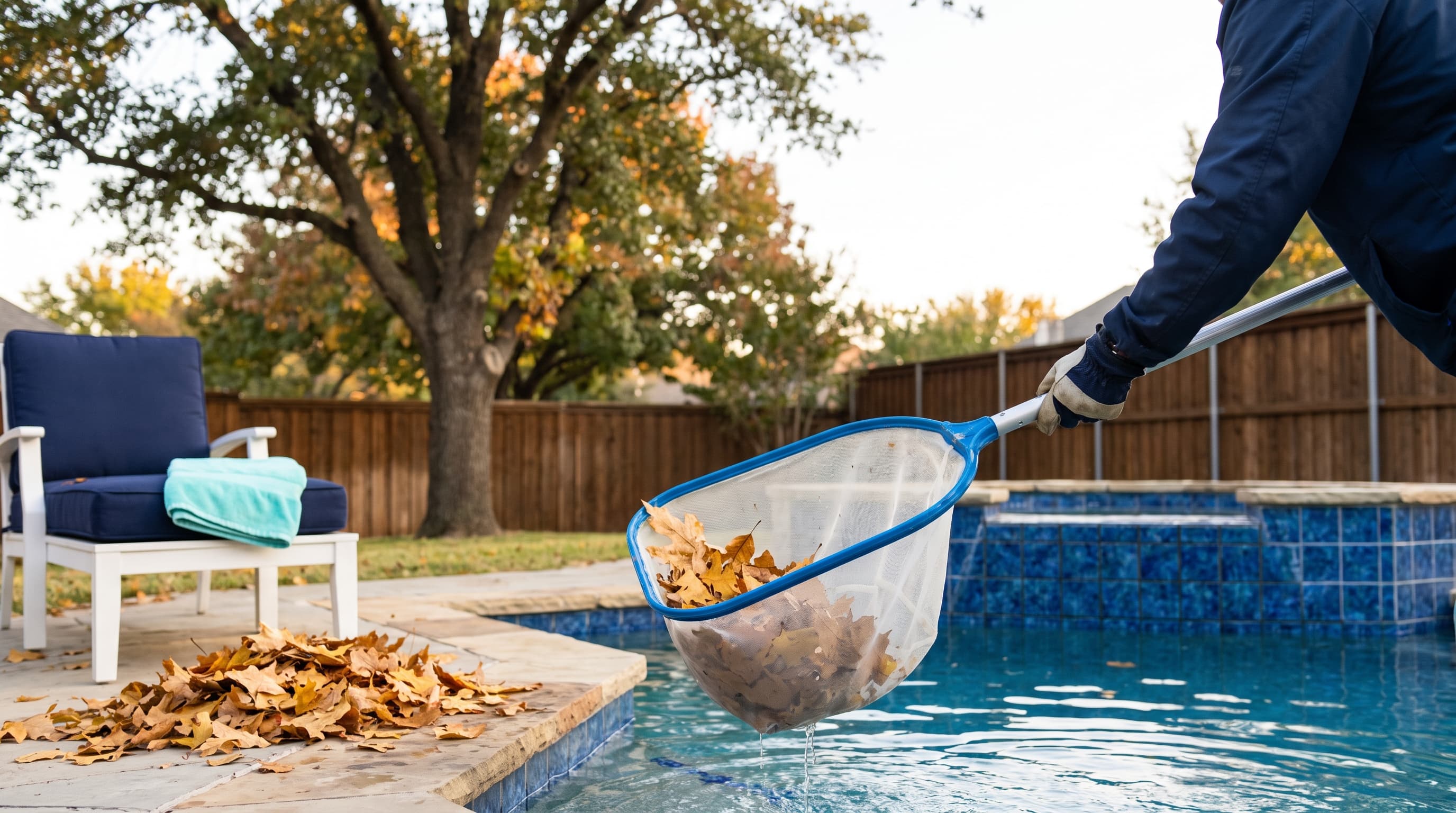 Preparing for Fall Leaves With a Robotic Pool Cleaner